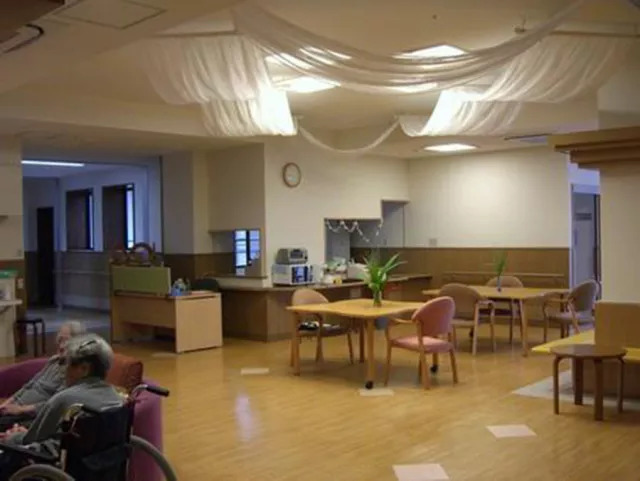 Hierarchical lighting design for a multifunctional hall in a Japanese elderly care facility